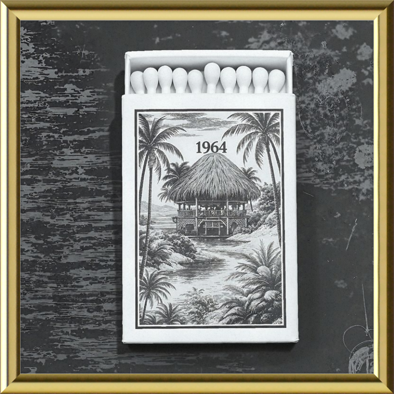 TIKI Matchbook Framed Art