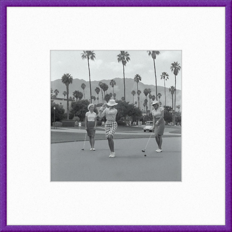 Vintage Palm Springs Golf Framed Art
