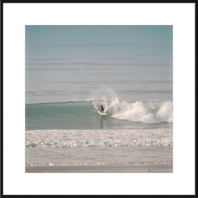 Catching Wave Surfing Framed Art