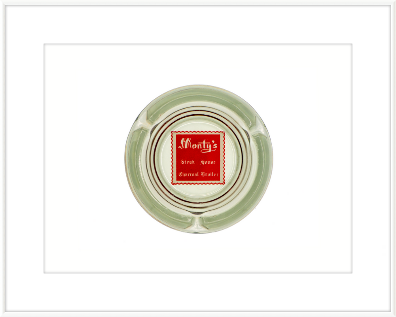 Monty's Steak House Charcoal Broiler Ashtray Wall Art
