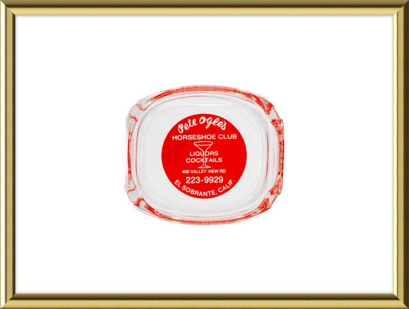 Pete Ogle's Horseshoe Club Ashtray Wall Art