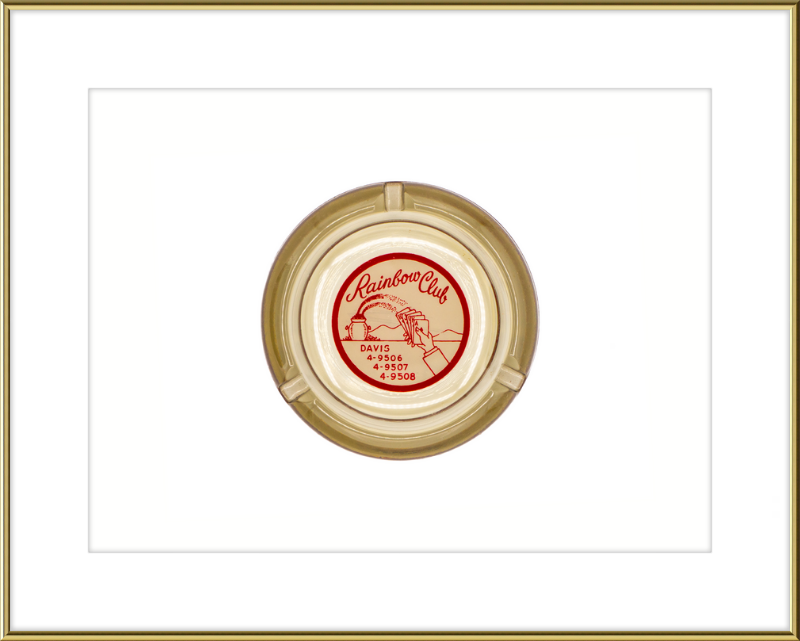 Rainbow Club Beige Ashtray Wall Art