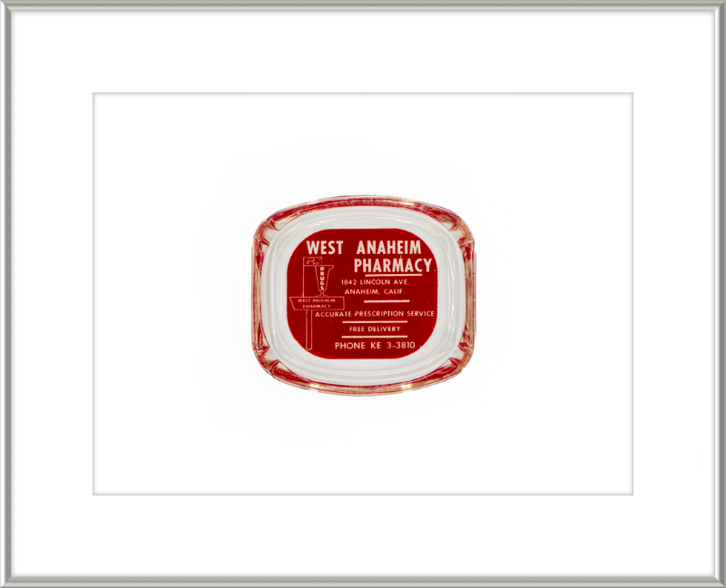 West Anaheim Pharmacy Ashtray Wall Art