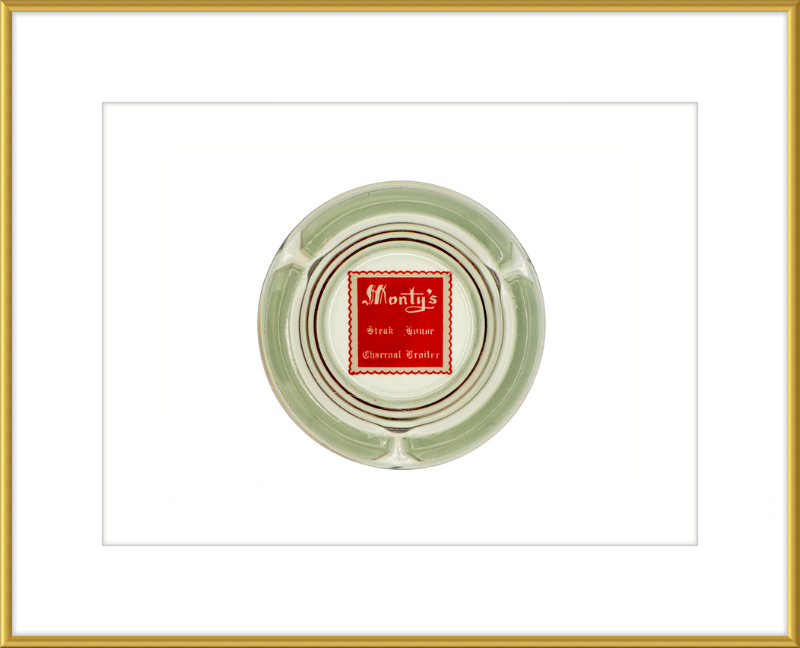 Monty's Steak House Charcoal Broiler Ashtray Wall Art