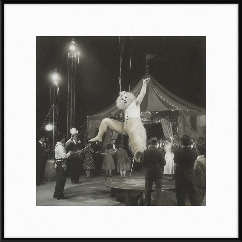 1900's Circus Oddity Framed Wall Art