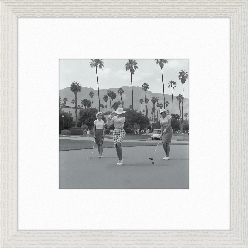Vintage Palm Springs Golf Framed Art