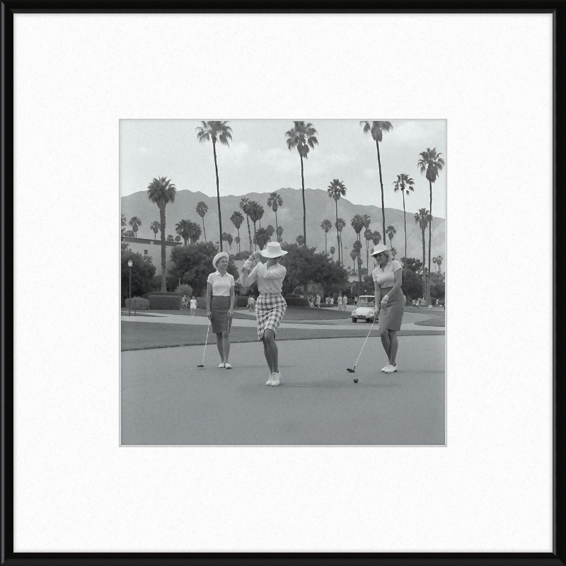 Vintage Palm Springs Golf Framed Art