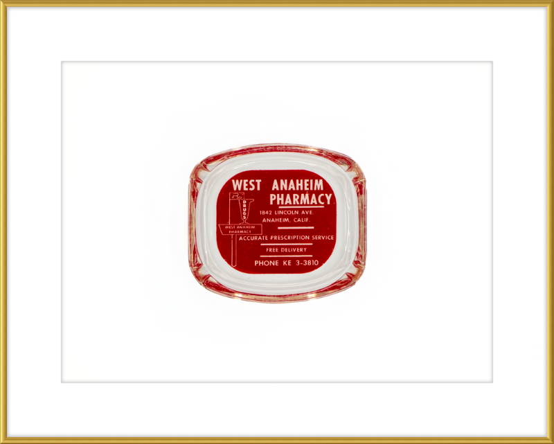 West Anaheim Pharmacy Ashtray Wall Art