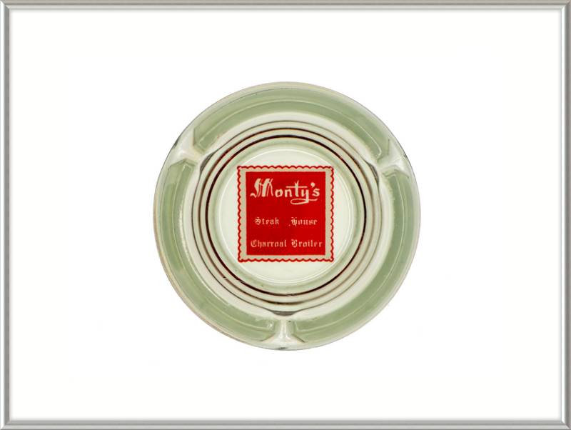 Monty's Steak House Charcoal Broiler Ashtray Wall Art