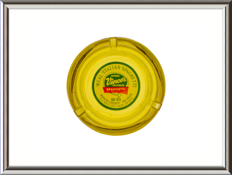 Vince's California Spaghetti Ashtray Wall Art