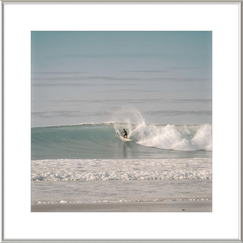 Catching Wave Surfing Framed Art