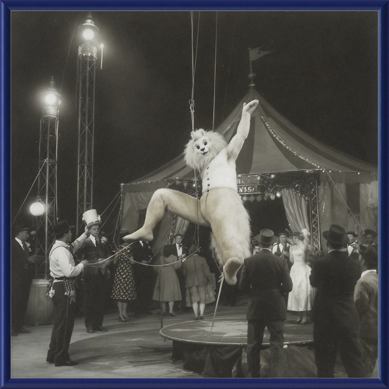 1900's Circus Oddity Framed Wall Art