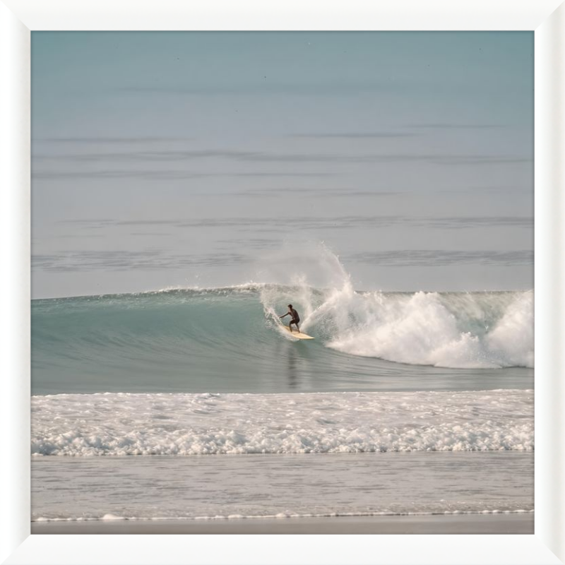 Catching Wave Surfing Framed Art