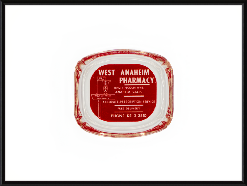 West Anaheim Pharmacy Ashtray Wall Art