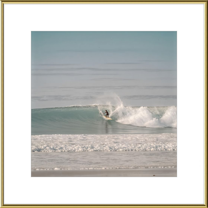 Catching Wave Surfing Framed Art