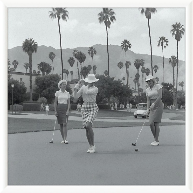 Vintage Palm Springs Golf Framed Art