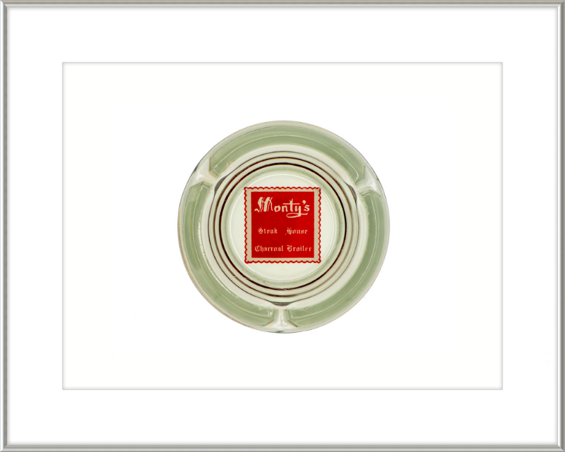 Monty's Steak House Charcoal Broiler Ashtray Wall Art