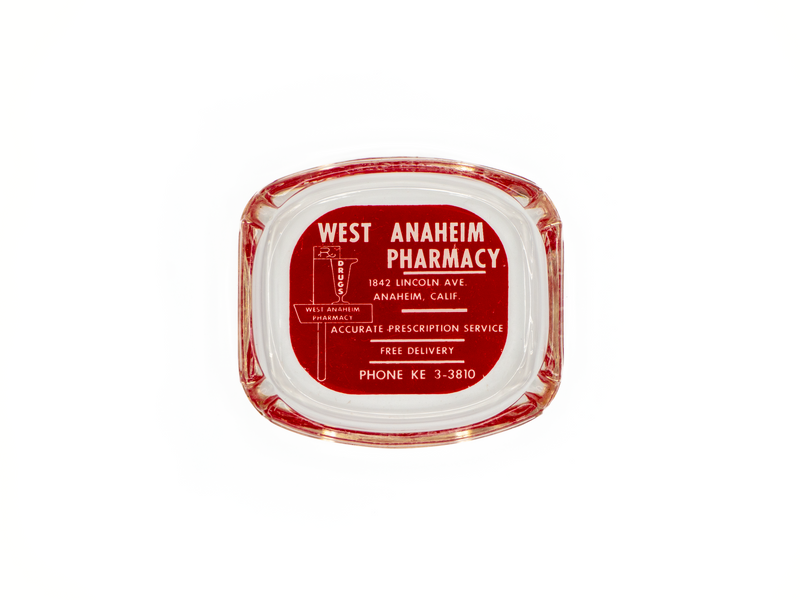 West Anaheim Pharmacy Ashtray Wall Art