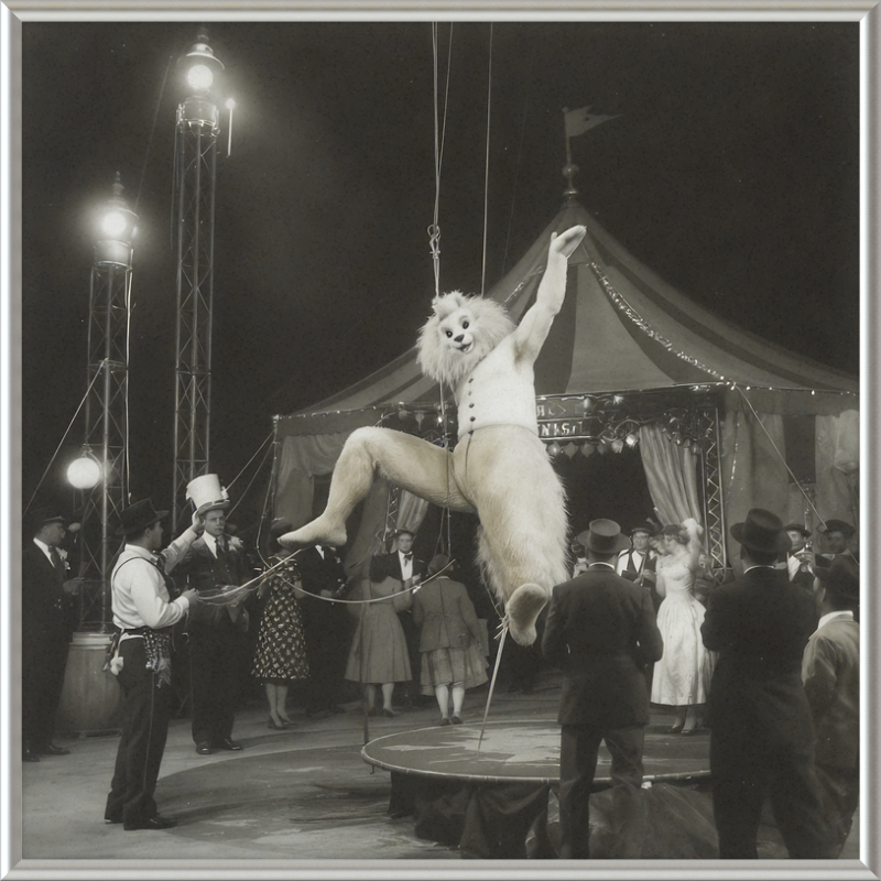 1900's Circus Oddity Framed Wall Art