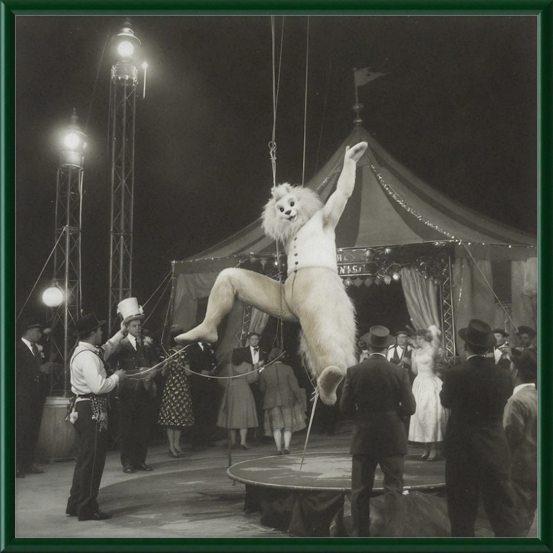 1900's Circus Oddity Framed Wall Art