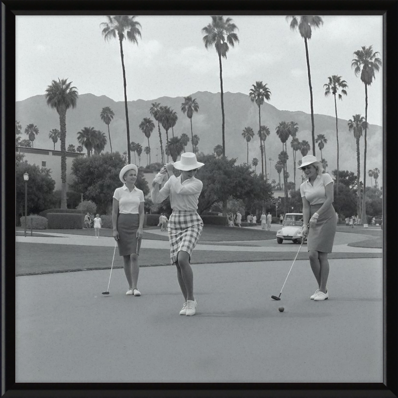 Vintage Palm Springs Golf Framed Art