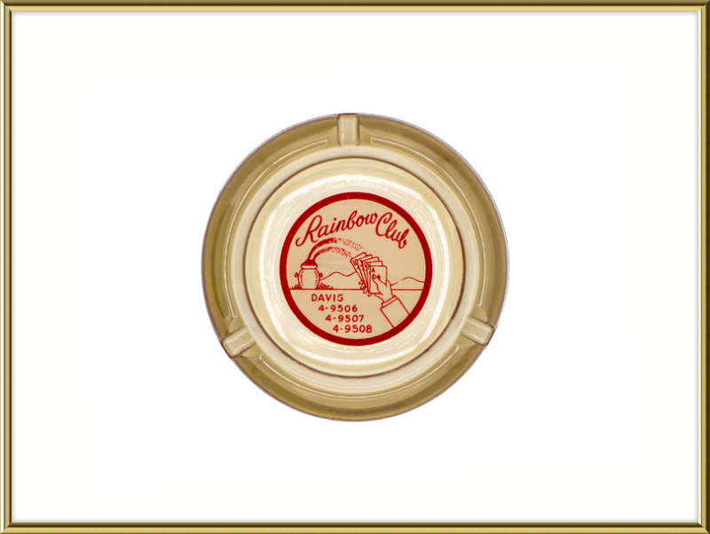 Rainbow Club Beige Ashtray Wall Art