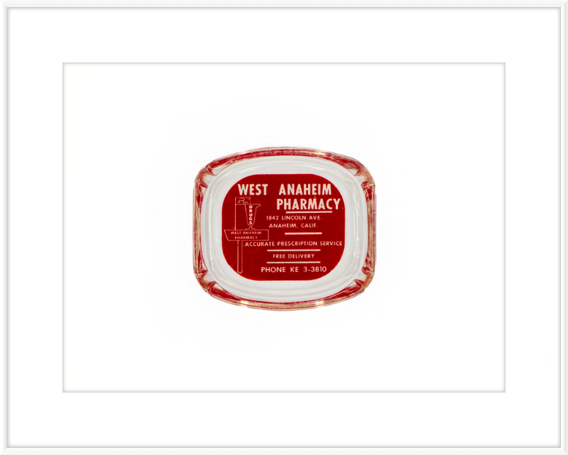 West Anaheim Pharmacy Ashtray Wall Art