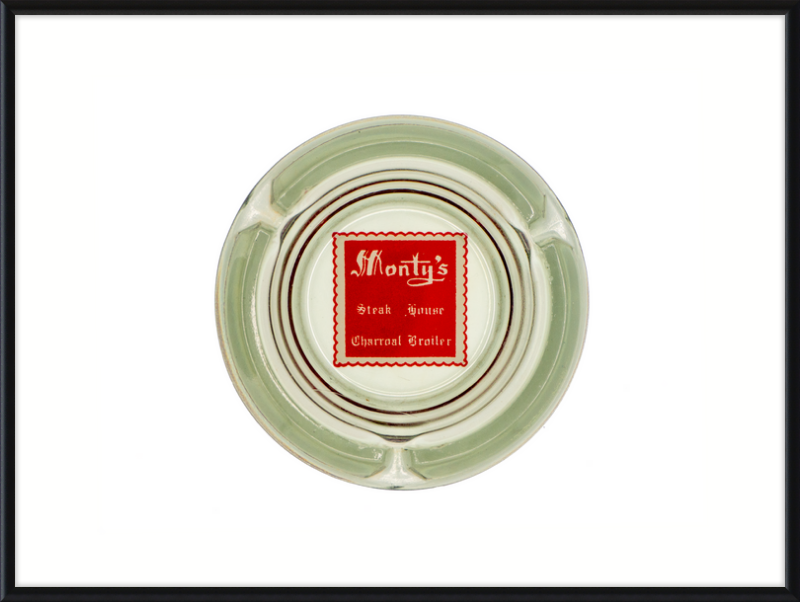 Monty's Steak House Charcoal Broiler Ashtray Wall Art