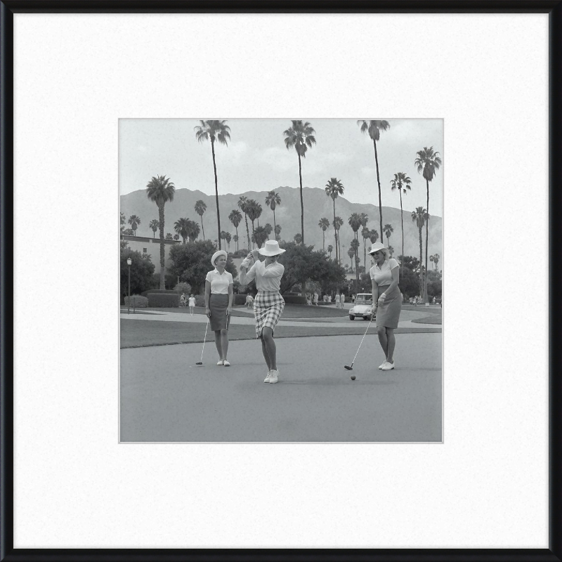 Vintage Palm Springs Golf Framed Art
