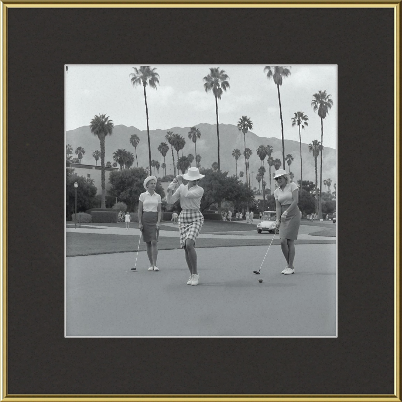 Vintage Palm Springs Golf Framed Art