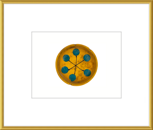Japanese Mid-Century Geometric Ashtray Wall Art