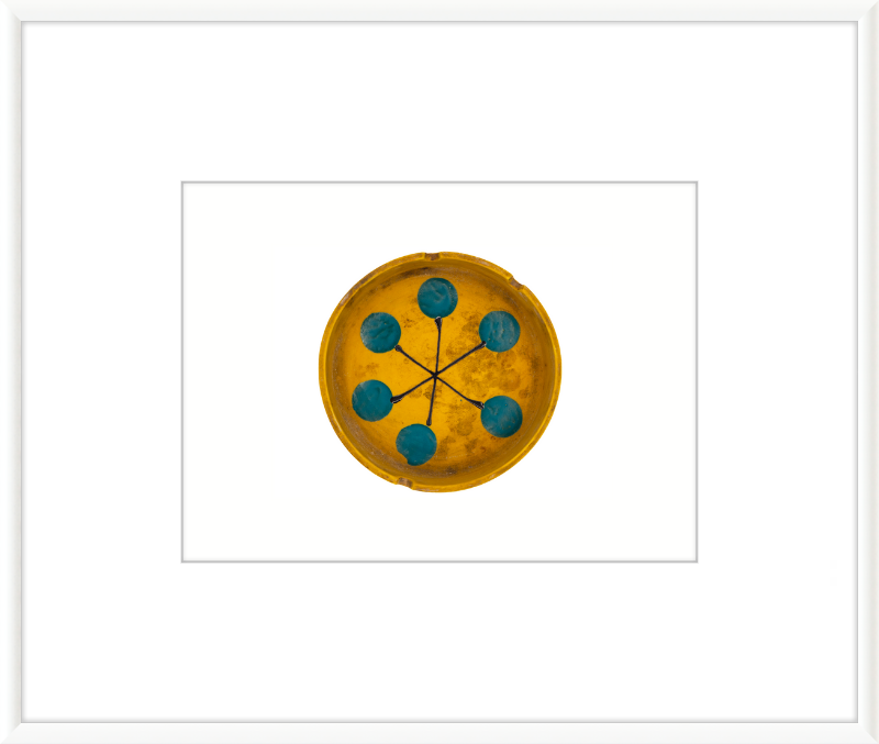 Japanese Mid-Century Geometric Ashtray Wall Art