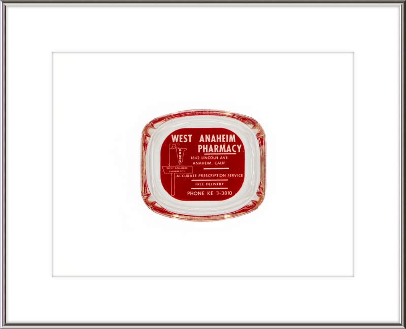 West Anaheim Pharmacy Ashtray Wall Art