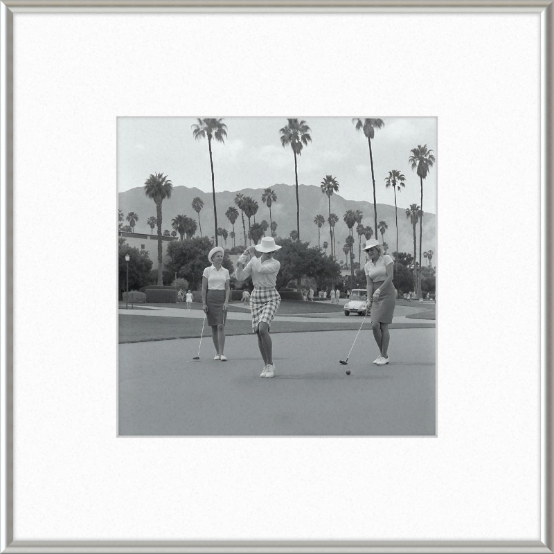 Vintage Palm Springs Golf Framed Art