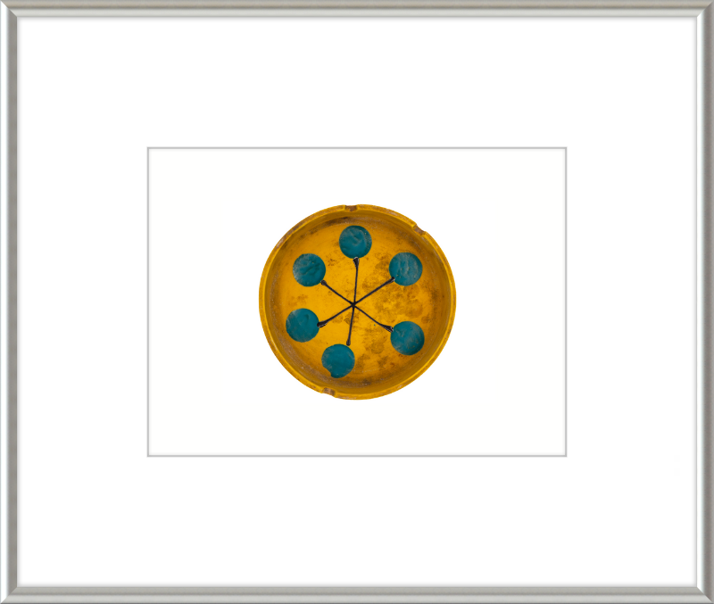 Japanese Mid-Century Geometric Ashtray Wall Art