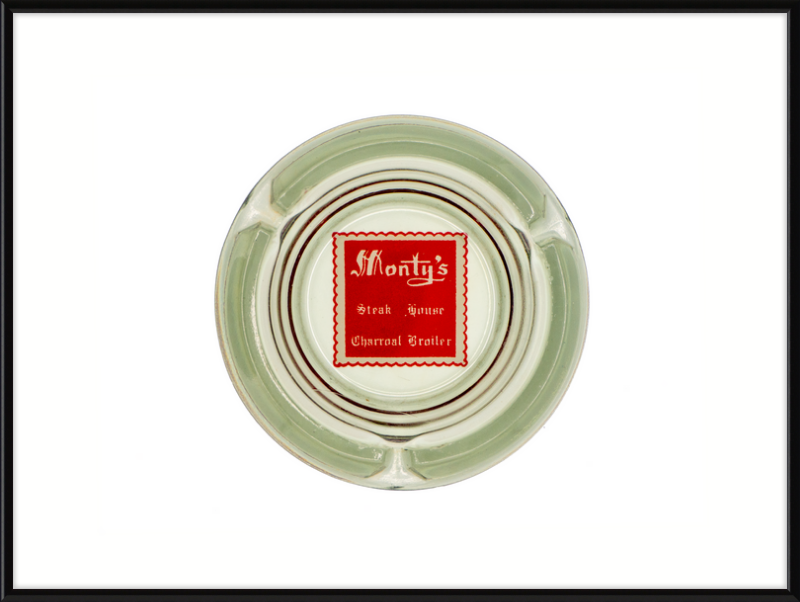 Monty's Steak House Charcoal Broiler Ashtray Wall Art