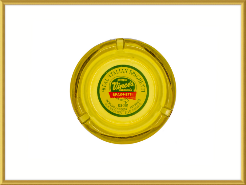 Vince's California Spaghetti Ashtray Wall Art