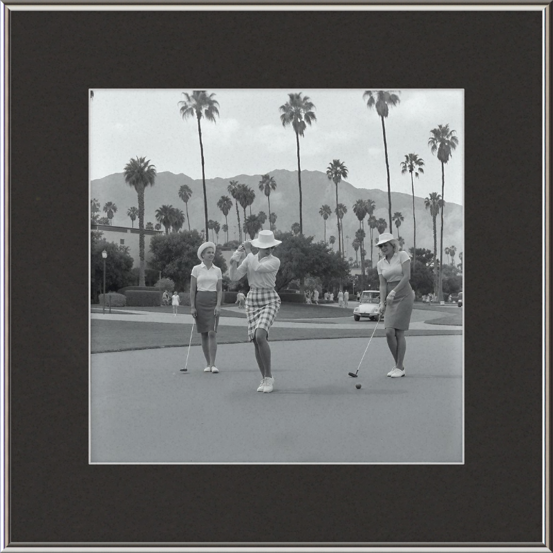 Vintage Palm Springs Golf Framed Art