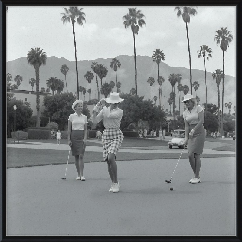 Vintage Palm Springs Golf Framed Art