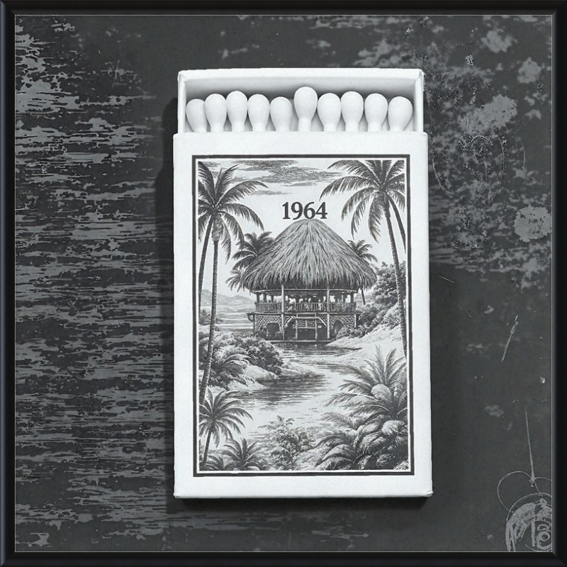 TIKI Matchbook Framed Art