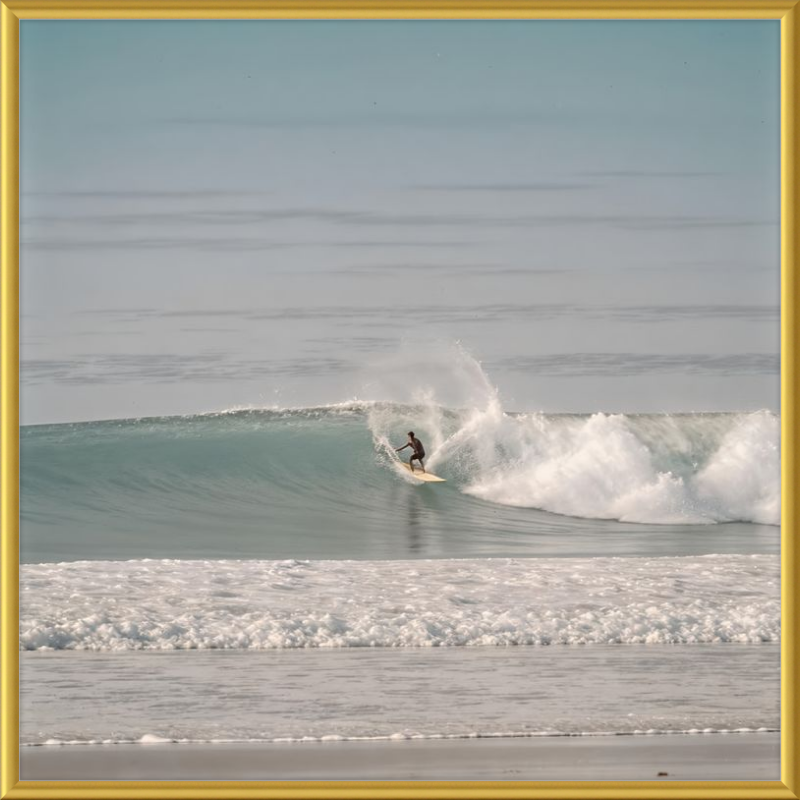 Catching Wave Surfing Framed Art