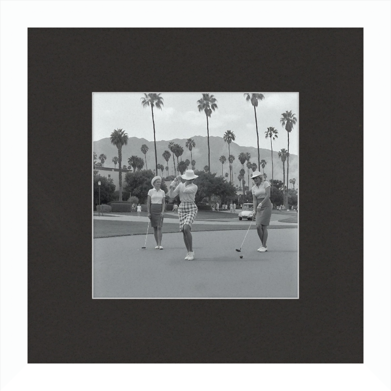 Vintage Palm Springs Golf Framed Art