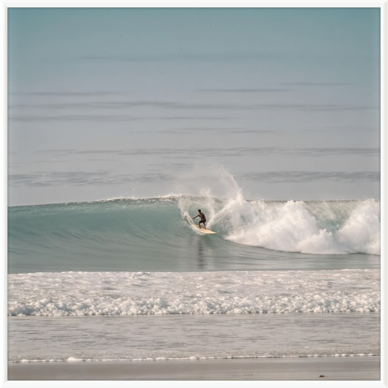 Catching Wave Surfing Framed Art