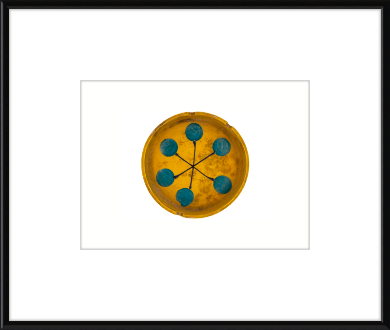 Japanese Mid-Century Geometric Ashtray Wall Art