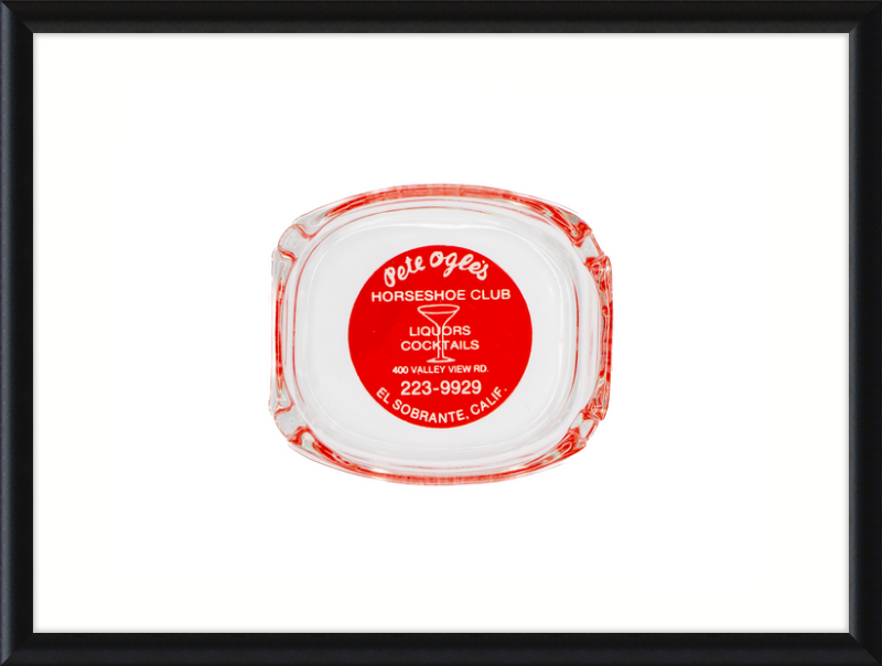 Pete Ogle's Horseshoe Club Ashtray Wall Art
