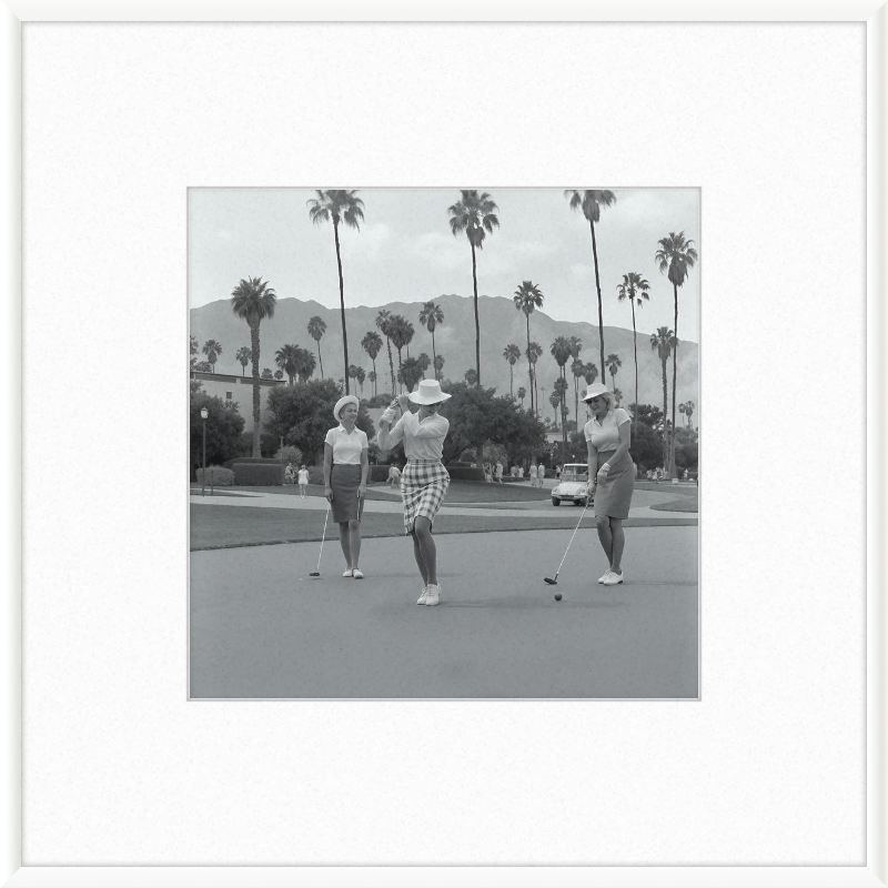 Vintage Palm Springs Golf Framed Art
