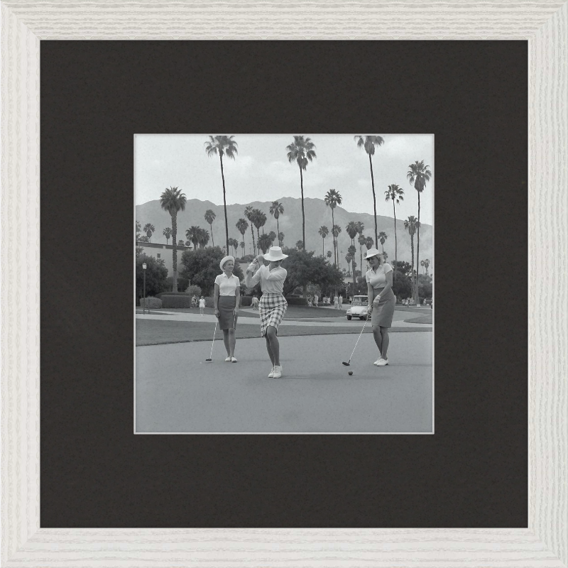 Vintage Palm Springs Golf Framed Art