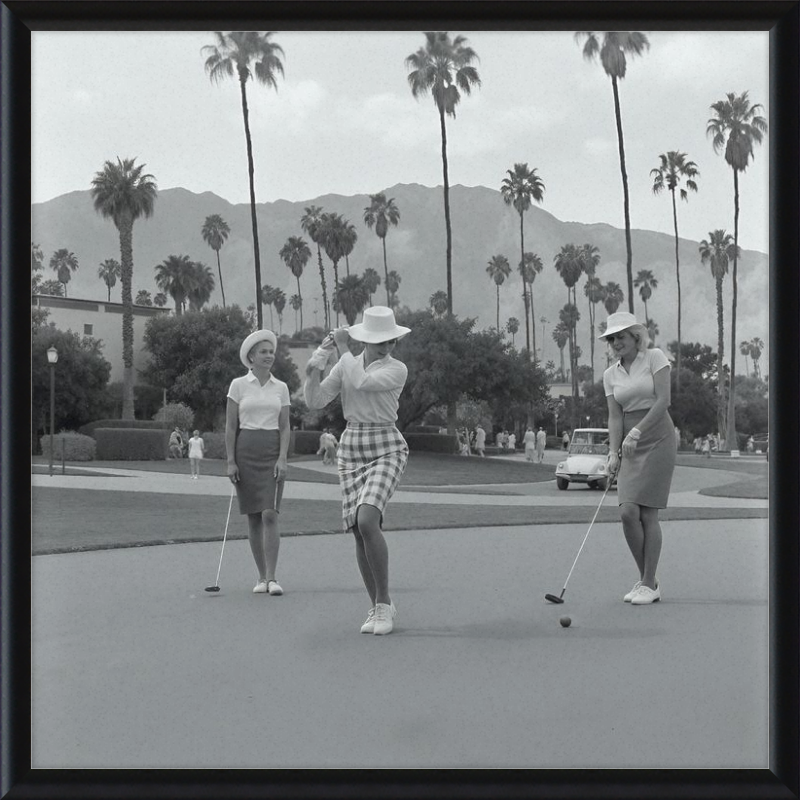Vintage Palm Springs Golf Framed Art