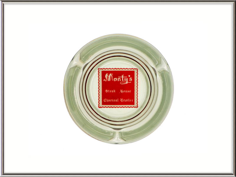 Monty's Steak House Charcoal Broiler Ashtray Wall Art