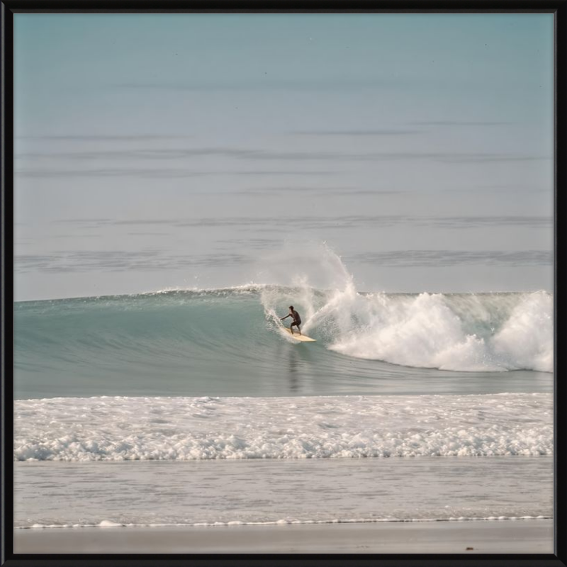 Catching Wave Surfing Framed Art